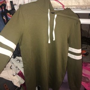 Green-Lined Sweater Dress